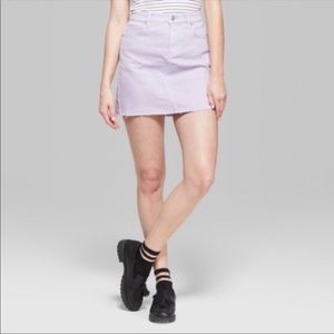 Wild Fable lavender jean mini skirt